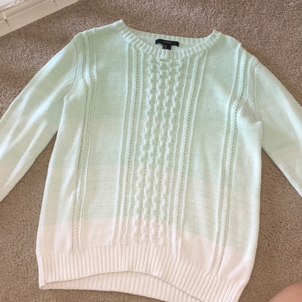 Green ombre sweater
